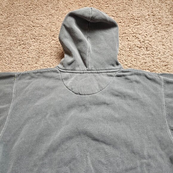 Chicago Hoodie Mens S Gray 1/4 Zip Up Drawstring Pullover Austins Sweatshirt - Picture 8 of 8